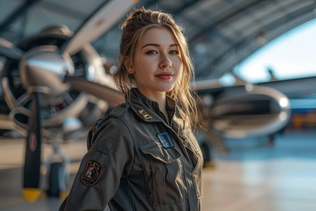 Christelle, graduate of EM Normandie and airline pilot