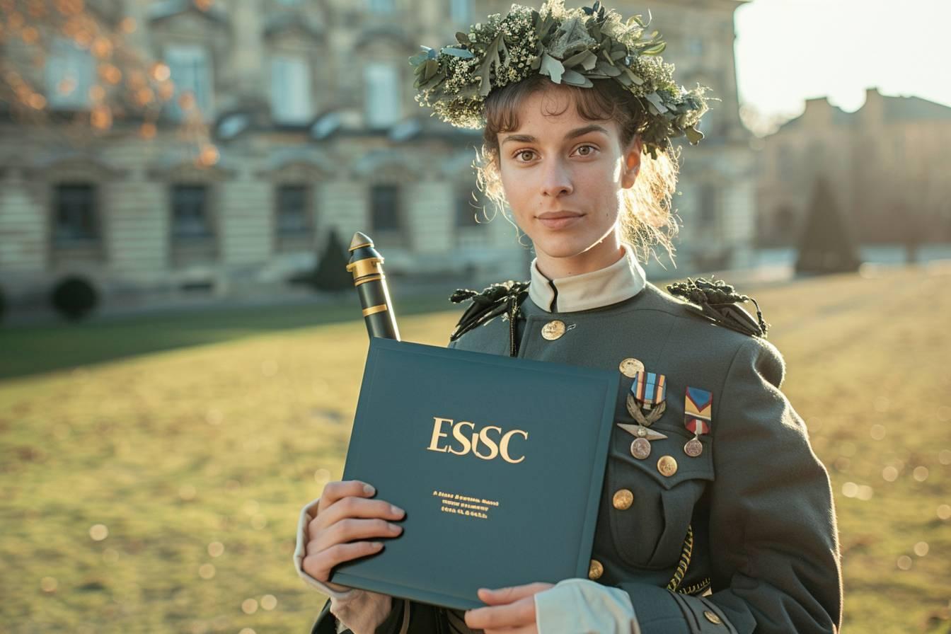 Graduate of ESSEC and officer cadet at Saint-Cyr