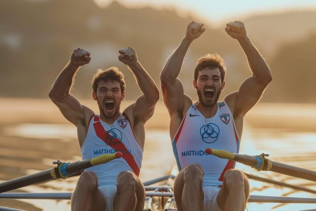 Matthieu Androdias, graduate of INSA Toulouse, and Hugo Boucheron win a gold medal in rowing