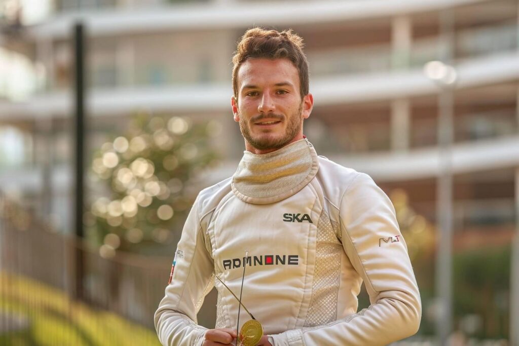 Romain Cannone, gold medalist in fencing and student at SKEMA